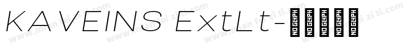 KAVEINS ExtLt字体转换